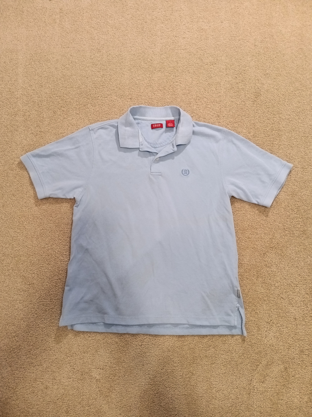 IZOD Men's Pale Blue Polo Shirt (Medium)